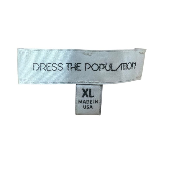 Dress the Population Green Sequin and Beige Maxi Dress - Picture 3 of 7